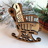 Personalized Rocking Chair Christmas Memorial Ornament - Designodeal