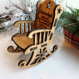 Personalized Rocking Chair Christmas Memorial Ornament - Designodeal