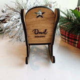 Personalized Rocking Chair Christmas Memorial Ornament - Designodeal