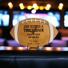 Load image into Gallery viewer, Personalized Sports Dad Clock - God Scored A Touchdown When He Made You Our Dad - Designodeal
