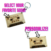 Load image into Gallery viewer, Personalized Spotify Code Music Cassette Keychain - Designodeal
