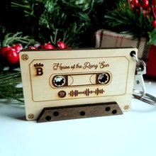 Load image into Gallery viewer, Personalized Spotify Code Music Cassette Keychain - Designodeal
