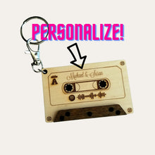 Load image into Gallery viewer, Personalized Spotify Code Music Cassette Keychain - Designodeal

