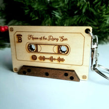 Load image into Gallery viewer, Personalized Spotify Code Music Cassette Keychain - Designodeal
