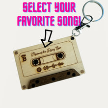 Load image into Gallery viewer, Personalized Spotify Code Music Cassette Keychain - Designodeal
