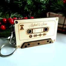 Load image into Gallery viewer, Personalized Spotify Code Music Cassette Keychain - Designodeal
