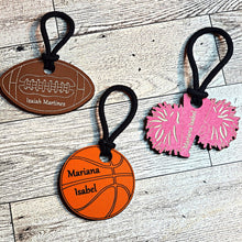 Load image into Gallery viewer, Personalized Water Bottle Name Tag With Sports Designs - Designodeal

