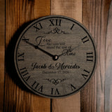 Personalized Wedding Clock - Love Like Ours Will Stand The Test of Time - Designodeal