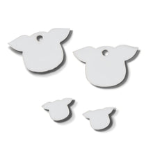 Load image into Gallery viewer, Pig Head Sublimation Earring Blanks ~ Multiple Sizes - Designodeal
