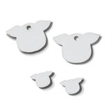 Pig Head Sublimation Earring Blanks ~ Multiple Sizes - Designodeal