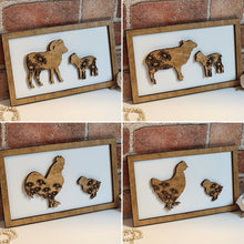 Load image into Gallery viewer, Pig Mommy &amp; Me Sign - Daddy &amp; Me Animal Sign - Designodeal
