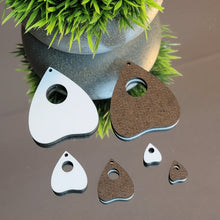 Load image into Gallery viewer, Planchette Tip Up Shape Sublimation Earring Blanks ~ Multiple Sizes - Designodeal
