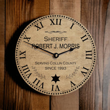Load image into Gallery viewer, Police Officer or Public Servant Retirement Clock - Designodeal
