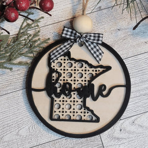 Rattan Home State Christmas Ornament - Designodeal
