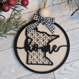 Rattan Home State Christmas Ornament - Designodeal