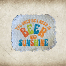 Load image into Gallery viewer, Retro Summer &amp; Beach Frayed Sublimation Hat Patches - Designodeal
