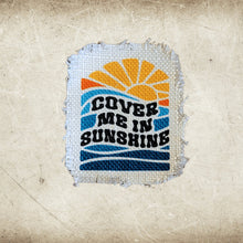 Load image into Gallery viewer, Retro Summer Sunshine Frayed Sublimation Hat Patches - Designodeal
