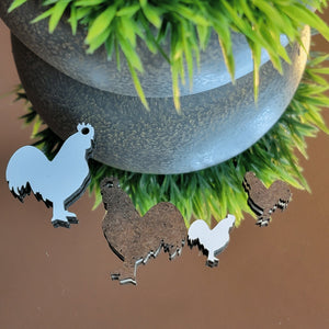 Rooster Sublimation Earring Blanks ~ Multiple Sizes - Designodeal
