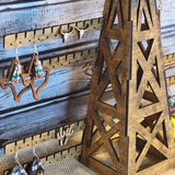 Rustic Farmhouse Windmill Jewelry Display Stand - Designodeal