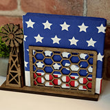 Rustic Farmhouse Windmill Napkin Holder - Designodeal