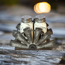 Load image into Gallery viewer, Rustic Windmill Salt &amp; Pepper Shaker Stand - Designodeal
