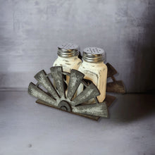 Load image into Gallery viewer, Rustic Windmill Salt &amp; Pepper Shaker Stand - Designodeal
