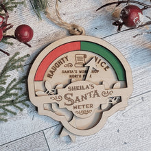 Load image into Gallery viewer, Santa Claus Naughty Nice Meter Christmas Ornament - Designodeal
