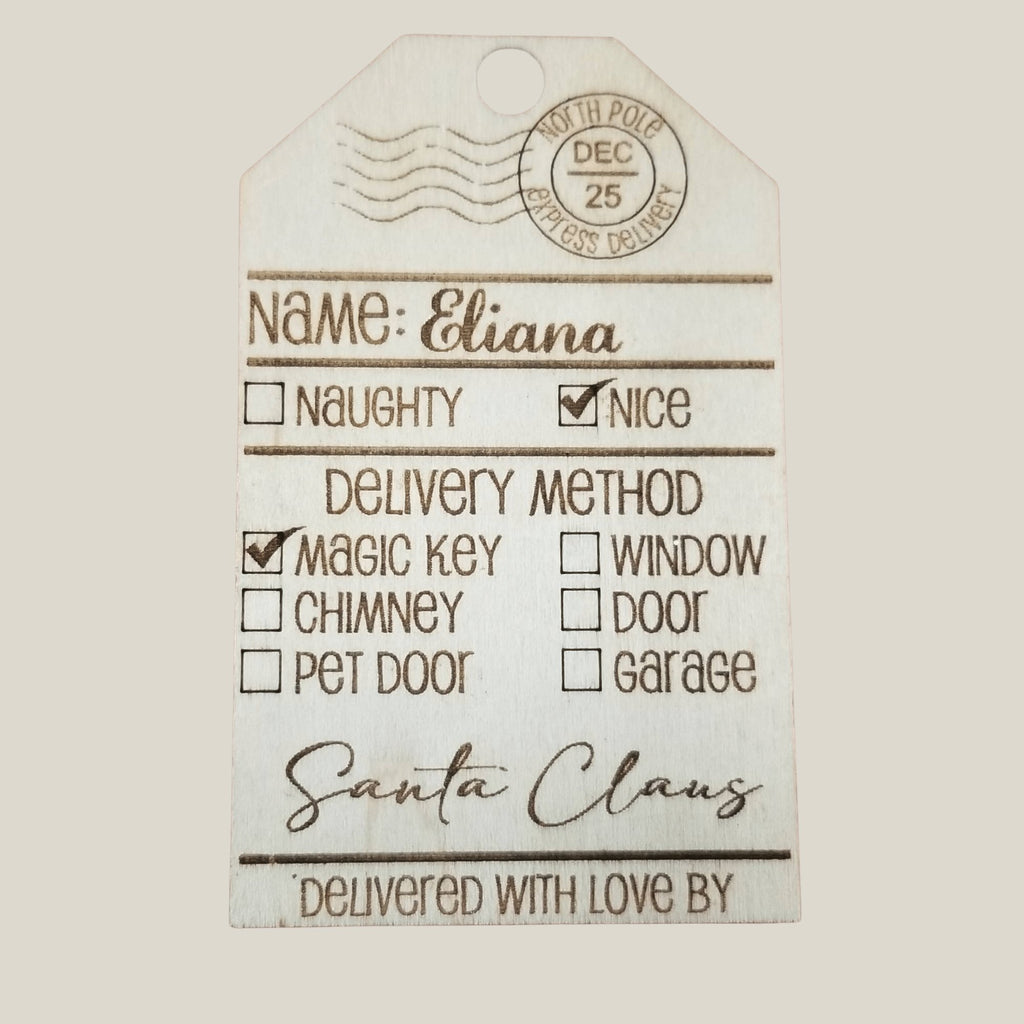 Santa North Pole Express Reusable Christmas Gift Tags - Designodeal