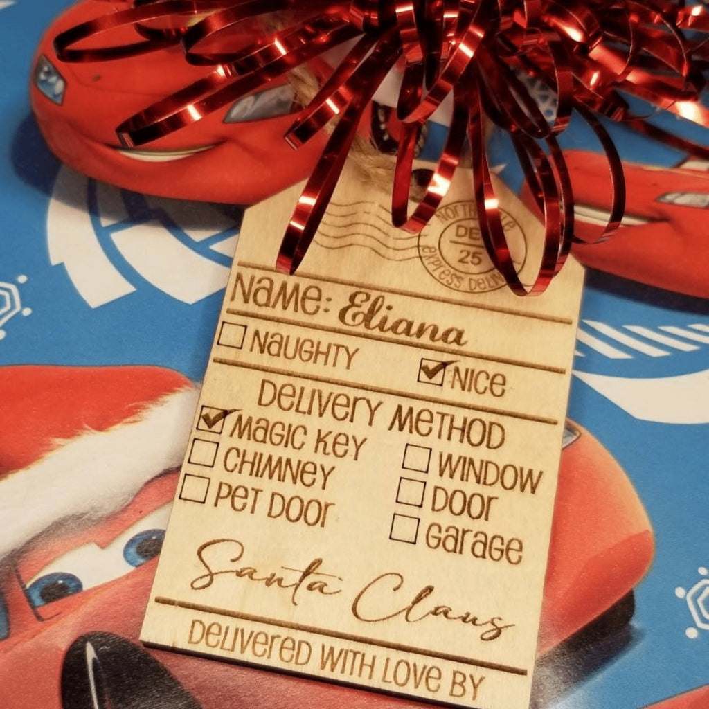 Personalised Christmas Gift Tags / Eco Wrapping / Rustic Family Present  Labels