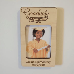 School Graduation Photo Frame Refrigerator Magnet - Designodeal