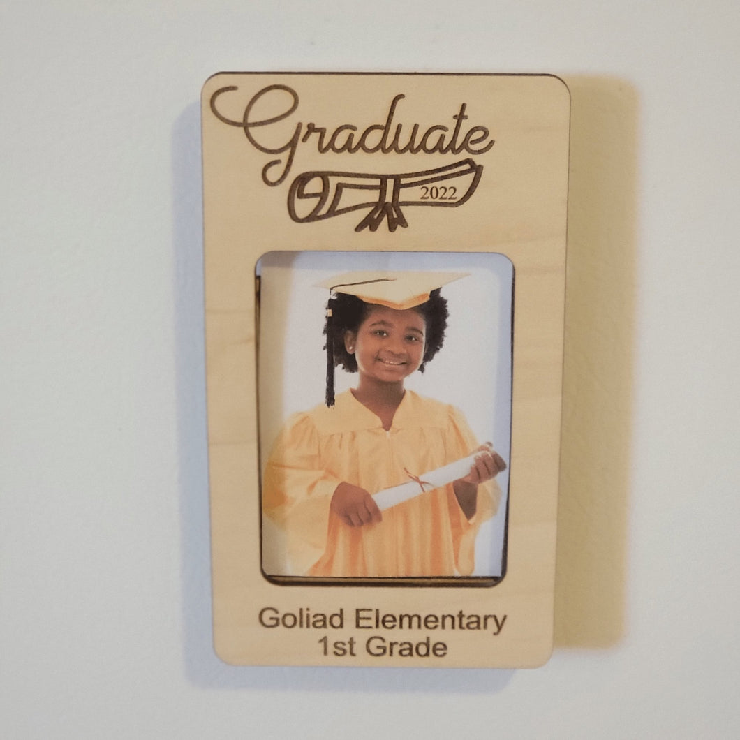 School Graduation Photo Frame Refrigerator Magnet - Designodeal