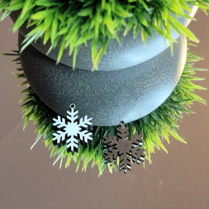 Snowflake Sublimation Earring Blanks ~ Multiple Sizes - Designodeal