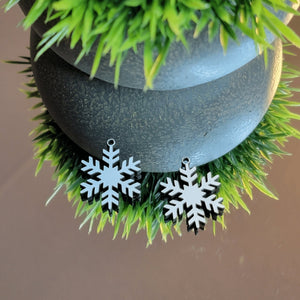Snowflake Sublimation Earring Blanks ~ Multiple Sizes - Designodeal