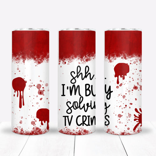 Solving TV Crimes Sublimation Tumbler Straight Skinny - Designodeal