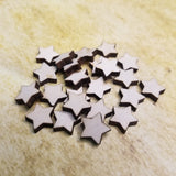 Stars Wood Stud Earring Blanks and Wood Confetti - Designodeal