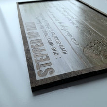 Load image into Gallery viewer, Stepped Up Dad Father&#39;s Day Sign ~ Step Dad / Bonus Dad Gift - Designodeal
