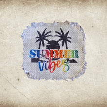 Load image into Gallery viewer, Summer &amp; Beach Frayed Sublimation Hat Patches - Designodeal
