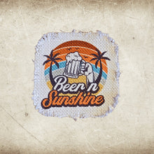 Load image into Gallery viewer, Summer &amp; Beach Frayed Sublimation Hat Patches - Designodeal
