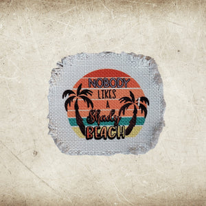 Summer Beach Frayed Sublimation Hat Patches - Designodeal