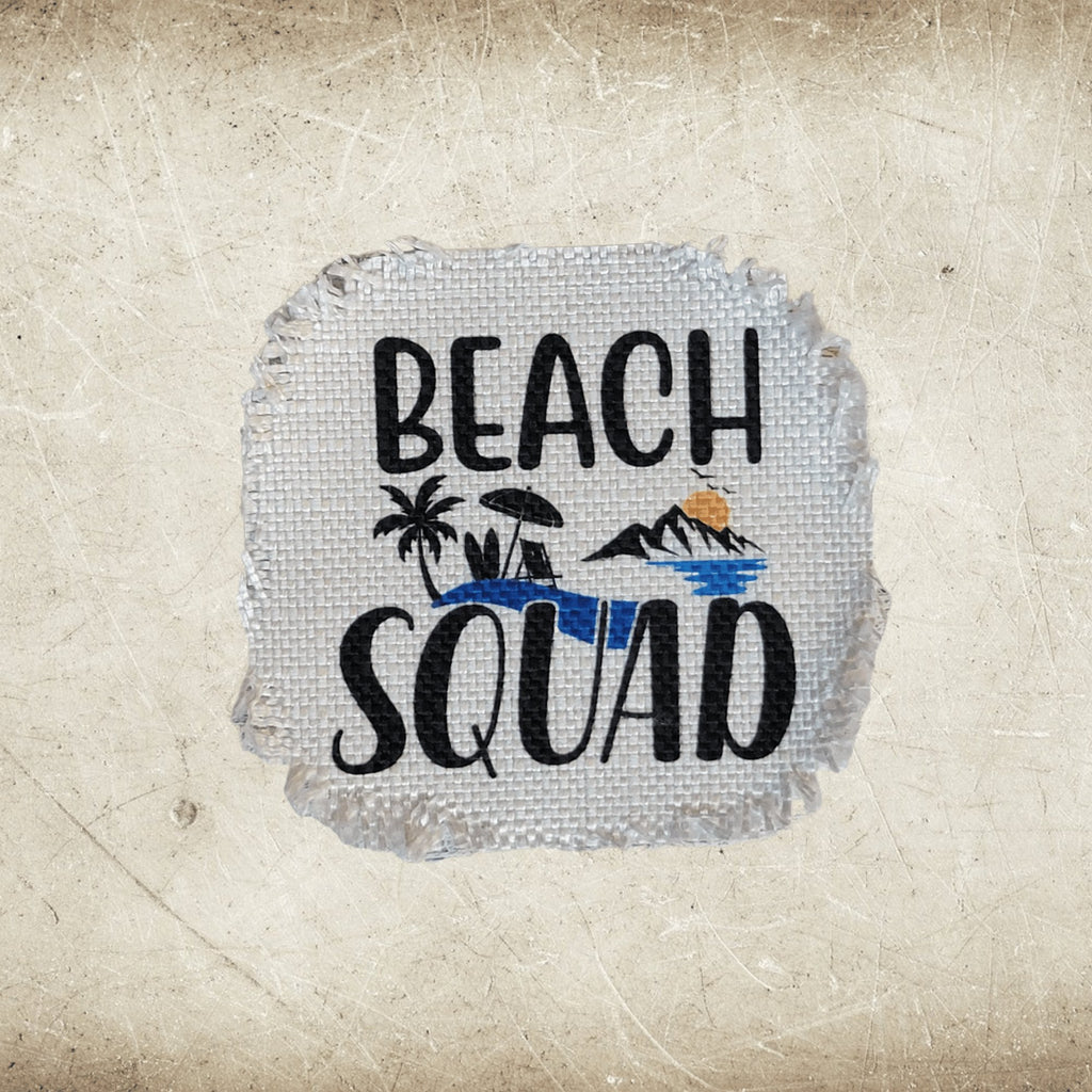 Summer Beach Frayed Sublimation Hat Patches – Designodeal