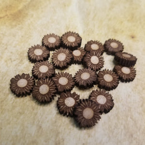Sunflower Wood Stud Earring Blanks and Wood Confetti - Designodeal