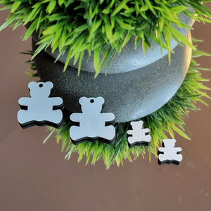 Teddy Bear Sitting Sublimation Earring Blanks ~ Multiple Sizes - Designodeal