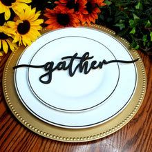 Load image into Gallery viewer, Thanksgiving Plate Words 4 Piece Set ~ Holiday Table Decor Place Settings - Designodeal
