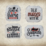 True Crime Fan Frayed Sublimation Hat Patches - Designodeal