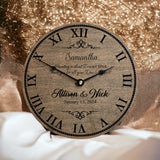 Wedding Day Gift for Step Parent of the Bride & Groom - Wedding Clock - Designodeal