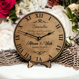 Wedding Day Gift for Step Parent of the Bride & Groom - Wedding Clock - Designodeal