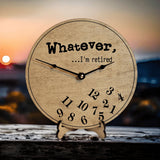 Whatever I'm Retired Falling Numbers Retirement Clock - Designodeal