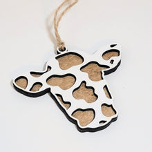 Load image into Gallery viewer, Wholesale Cow Print Ornament with Business Logo - 2 Layer &amp; 2 Sided - Designodeal
